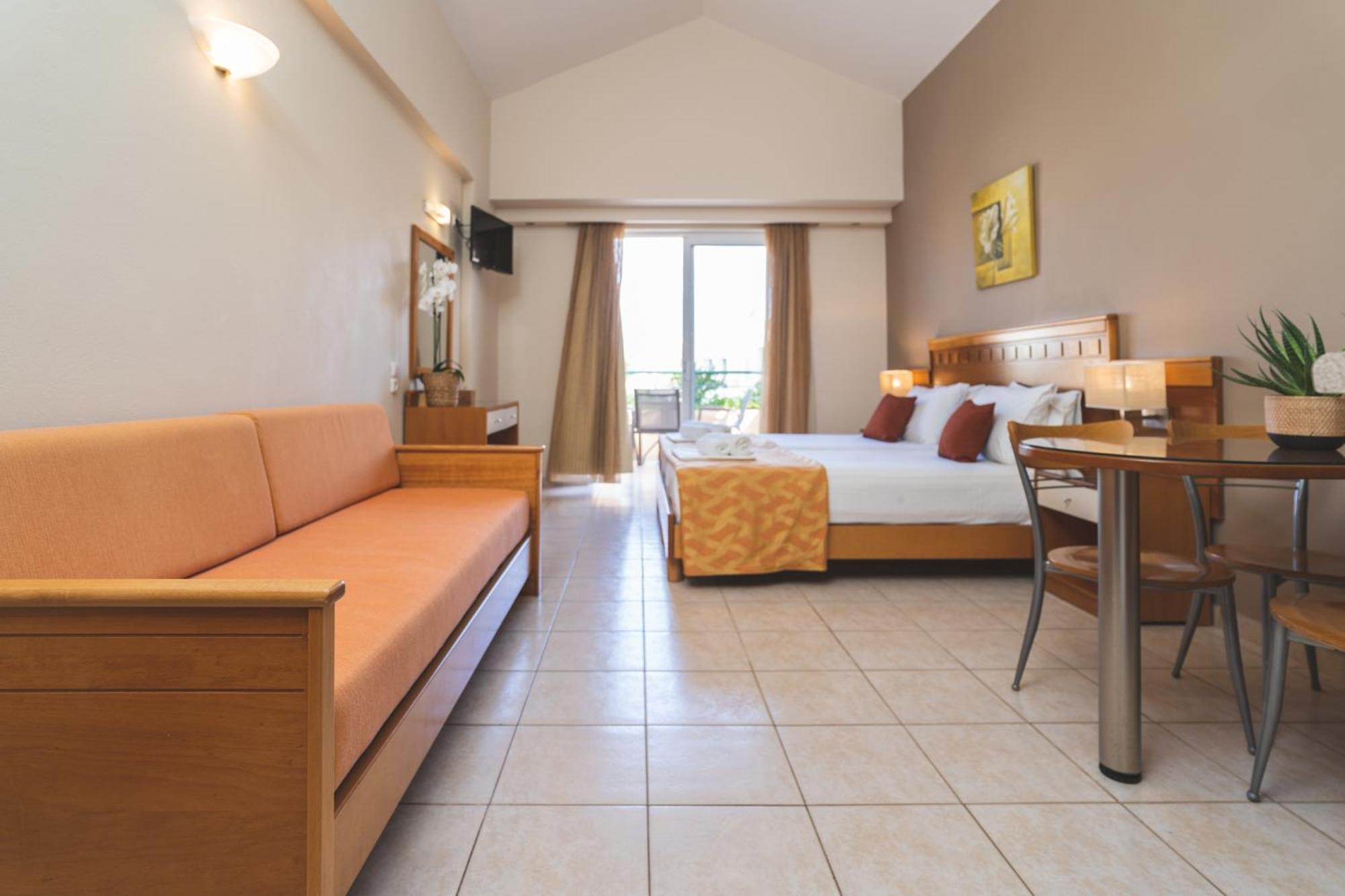 Helios Apartments Káto Daráco Szoba fotó